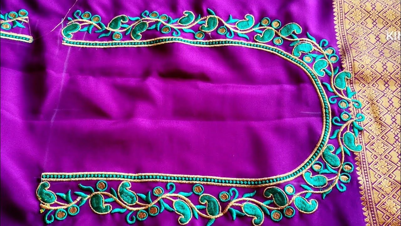 ♥️🎊latest Computer Embroidery Blouses 2025 ||Stunning Machine Work Blouse Design