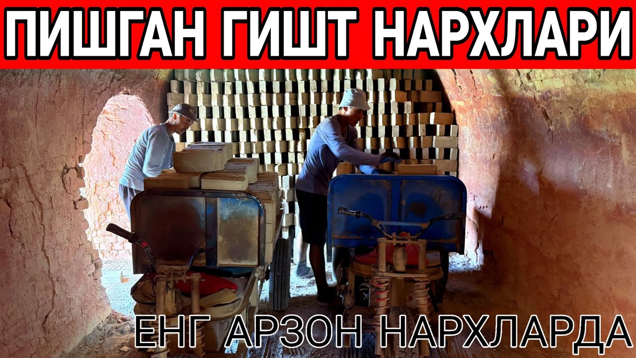 ПИШГАН ГИШТ НАРХЛАРИ ЗАВОДДАН 2025 ЙИЛ