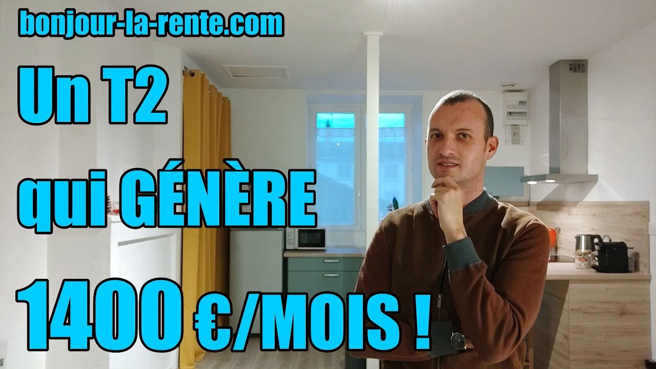 VISITE d'un de mes APPARTEMENTS qui GÉNÈRE 1400 €/MOIS (mensualité de crédit de 380 €) 💪