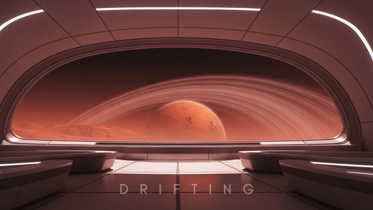 Drifting Above a Red World | Space Ambient Music