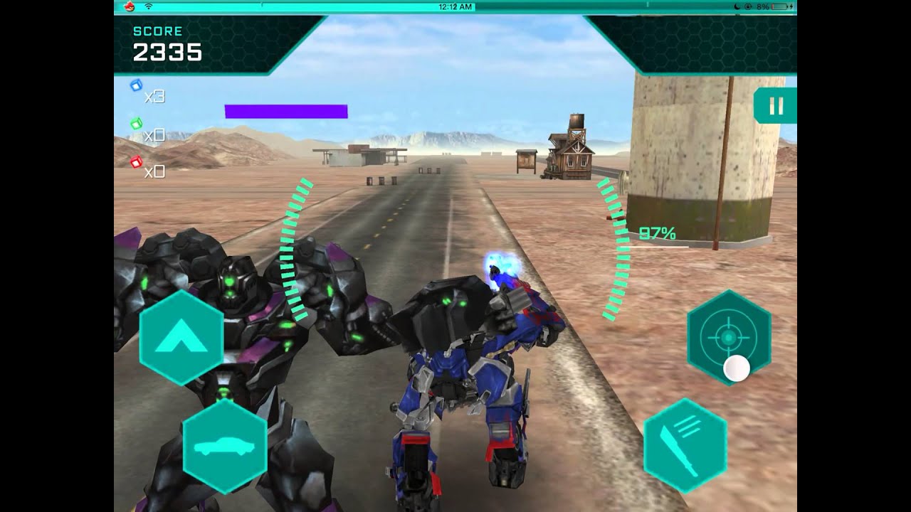 Transformers Age Of Extinction Mobile Game:Play As Optimus Prime Version 2 (All Bosses)