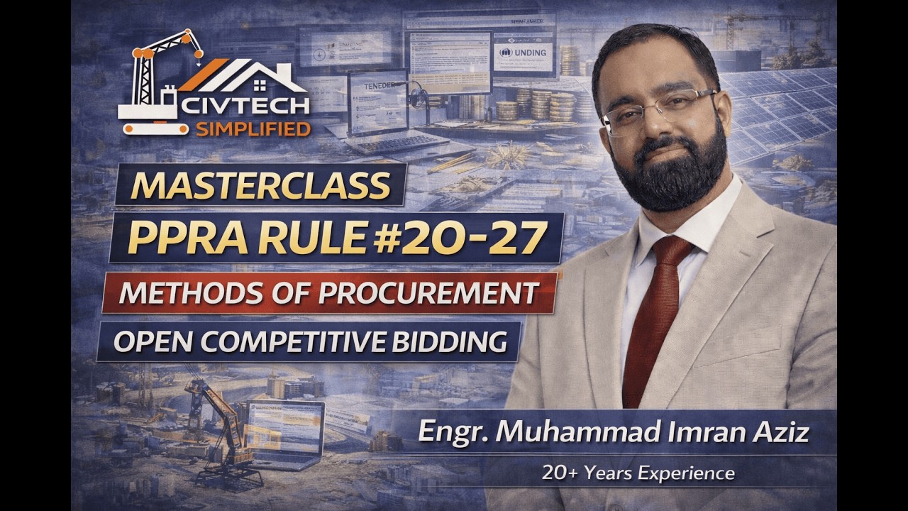 PPRA Rule 20&ndash;27 Masterclass | Open Competitive Bidding, Bid Security, Bid Validity Bid bond CDR