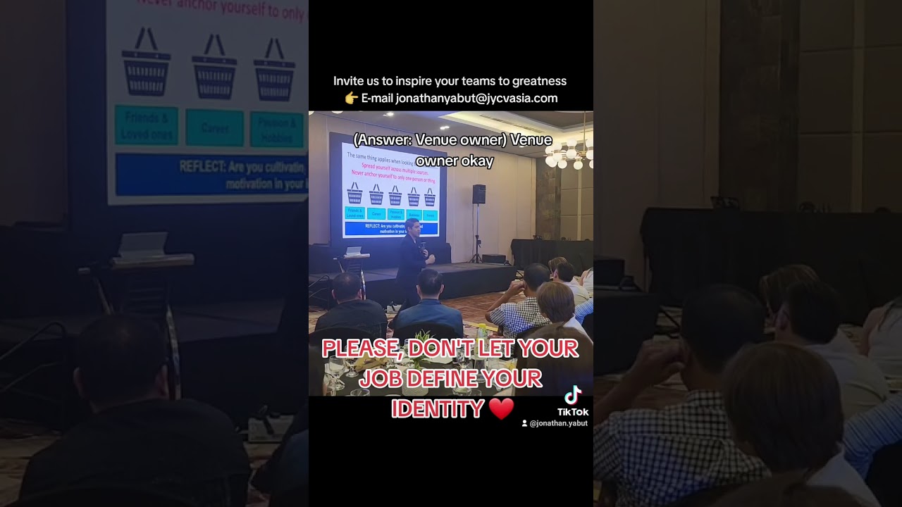 𝗣𝗟𝗘𝗔𝗦𝗘, 𝗗𝗢𝗡'𝗧 𝗟𝗘𝗧 𝗬𝗢𝗨𝗥 𝗝𝗢𝗕 𝗗𝗘𝗙𝗜𝗡𝗘 𝗬𝗢𝗨𝗥 𝗜𝗗𝗘𝗡𝗧𝗜𝗧𝗬