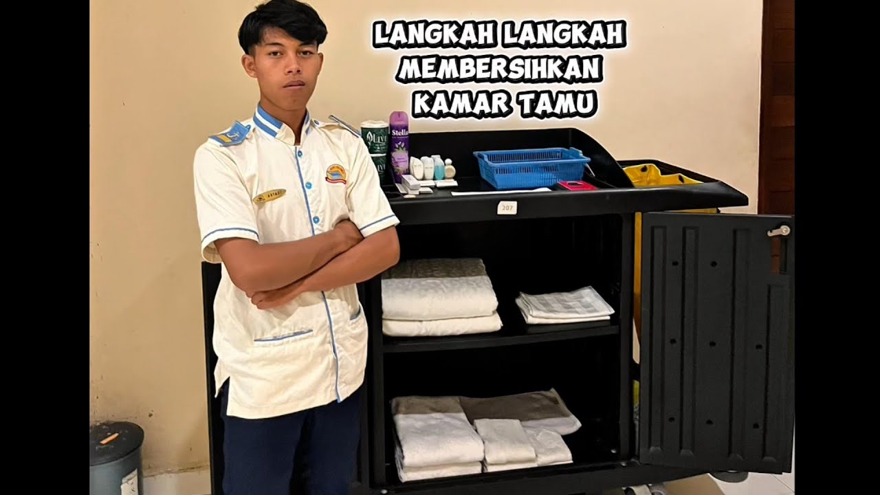 STEP BY STEP MAKE UP ROOM FOR THE GUEST UNTUK ANAK PEMULA #housekeeping #hkbedding #makingbed 