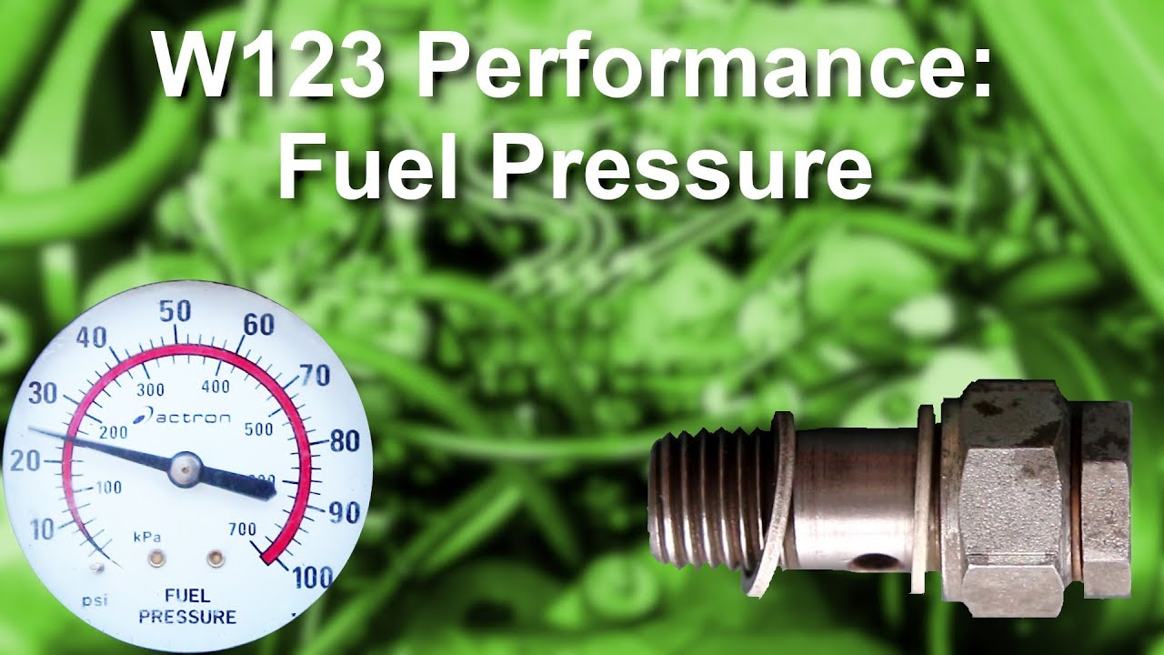 W123 Performance/Maintenence: Fuel pressure testing, Overflow valve teardown (WK716 and BF7591D)