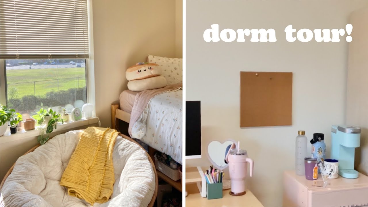 DORM TOUR! 🌞 my 2022 cozy college dorm room!!!