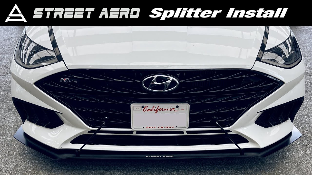 Street Aero Splitter Install - Hyundai Sonata N Line