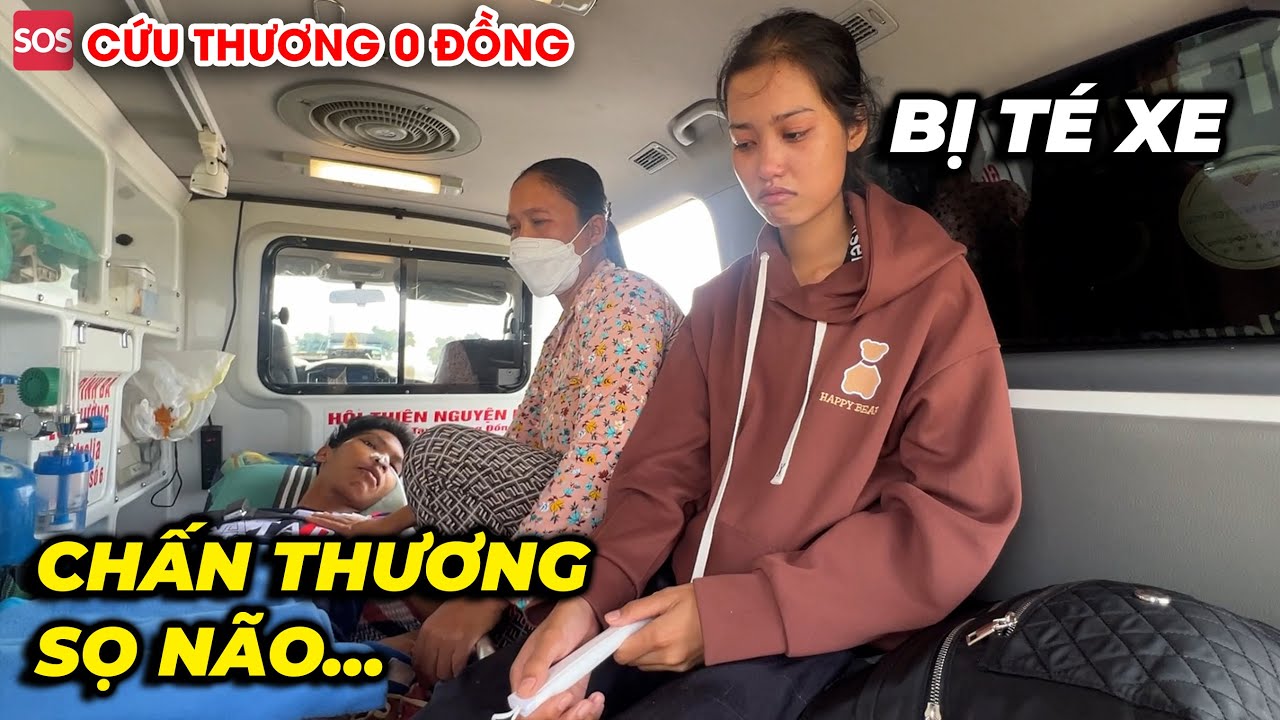 Bị té xe chấn thương sọ não nặng, may mắn đã thoát khỏi nguy hiểm, đưa em về bệnh viện Sóc Trăng...