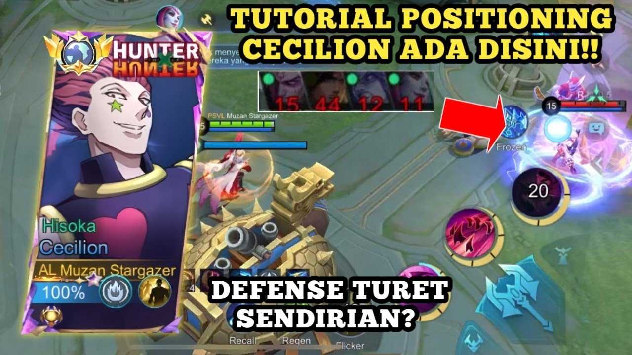 HARDGAME PARAH!! CECILION DEFENSE TURET SENDIRIAN TEAM MATI SEMUA!! | MOBILE LEGENDS