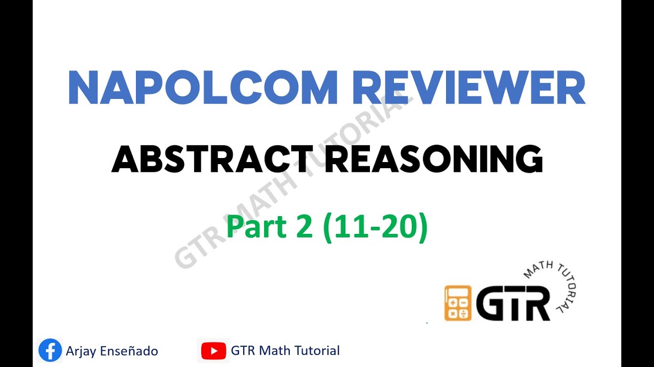 NAPOLCOM EXAM REVIEWER 2025 - Abstract Reasoning