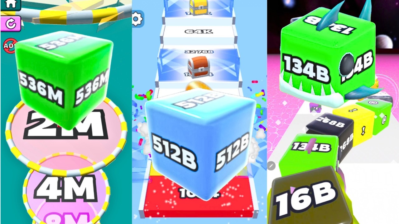 Jelly Run 2048, Jelly Tube Run, Infinity Play | Satisfying Ball Games Hub LIVE 🔴 24/7