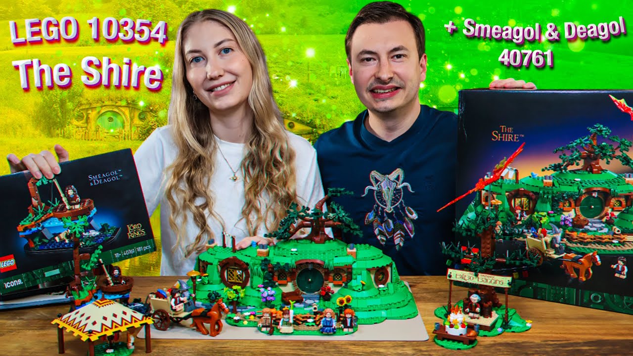 Обзор на LEGO The Shire 10354 + Smeagol & Deagol 40761 — очень уютные наборы по Властелину Колец!