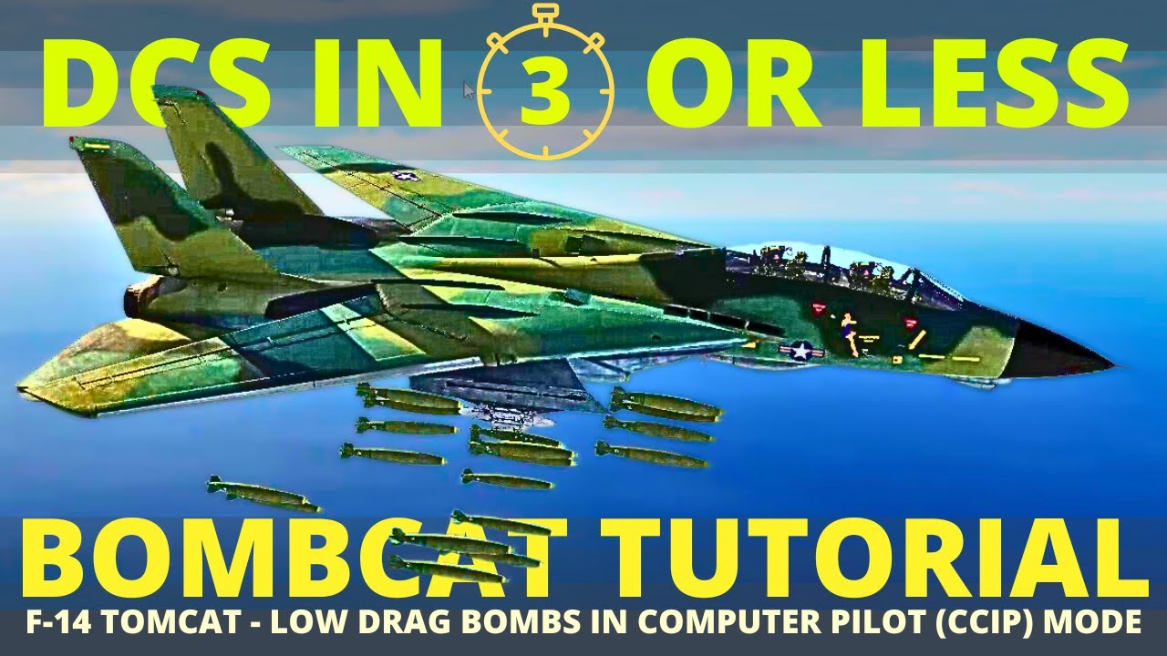BOMBCAT! - DCS F14 CCIP Tutorial - Бомбардировка пилотом Tomcat