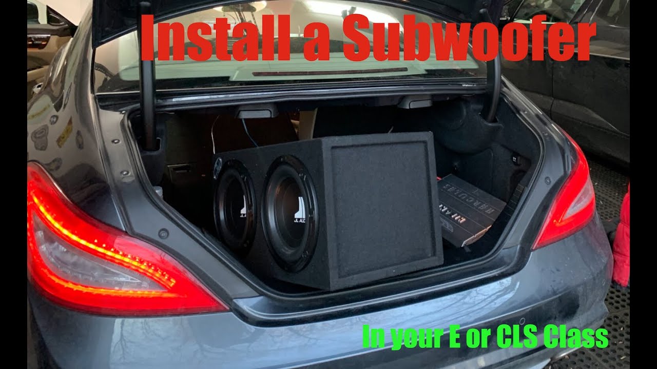 Install Sub in 2011 2018 CLS and E Class Mercedes Benz