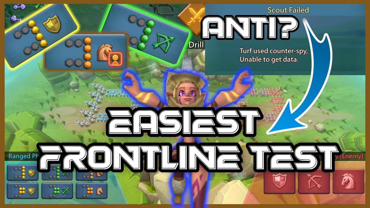 EASY FRONTLINE Test Even If The Target Has ANTISCOUT - Lords Mobile