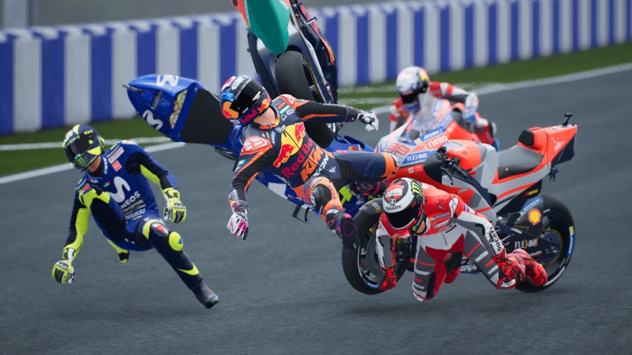 MotoGP 18 CRASHES 7