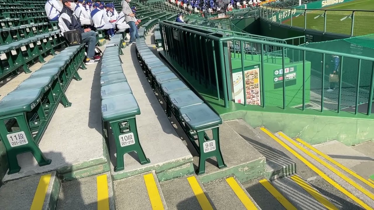 2021年選抜甲子園　外野席　見え方チェック