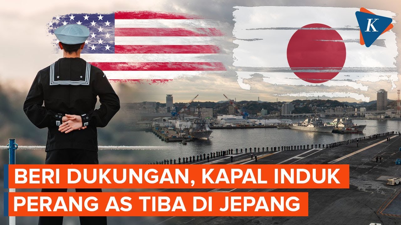 Kapal Induk Perang AS Tiba di Jepang, 