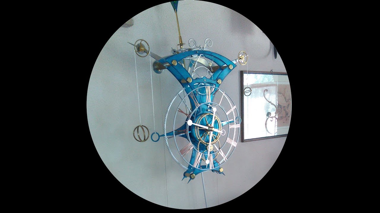 Sentinel - Sculptural clock  - Skeleton clock - Wall clock