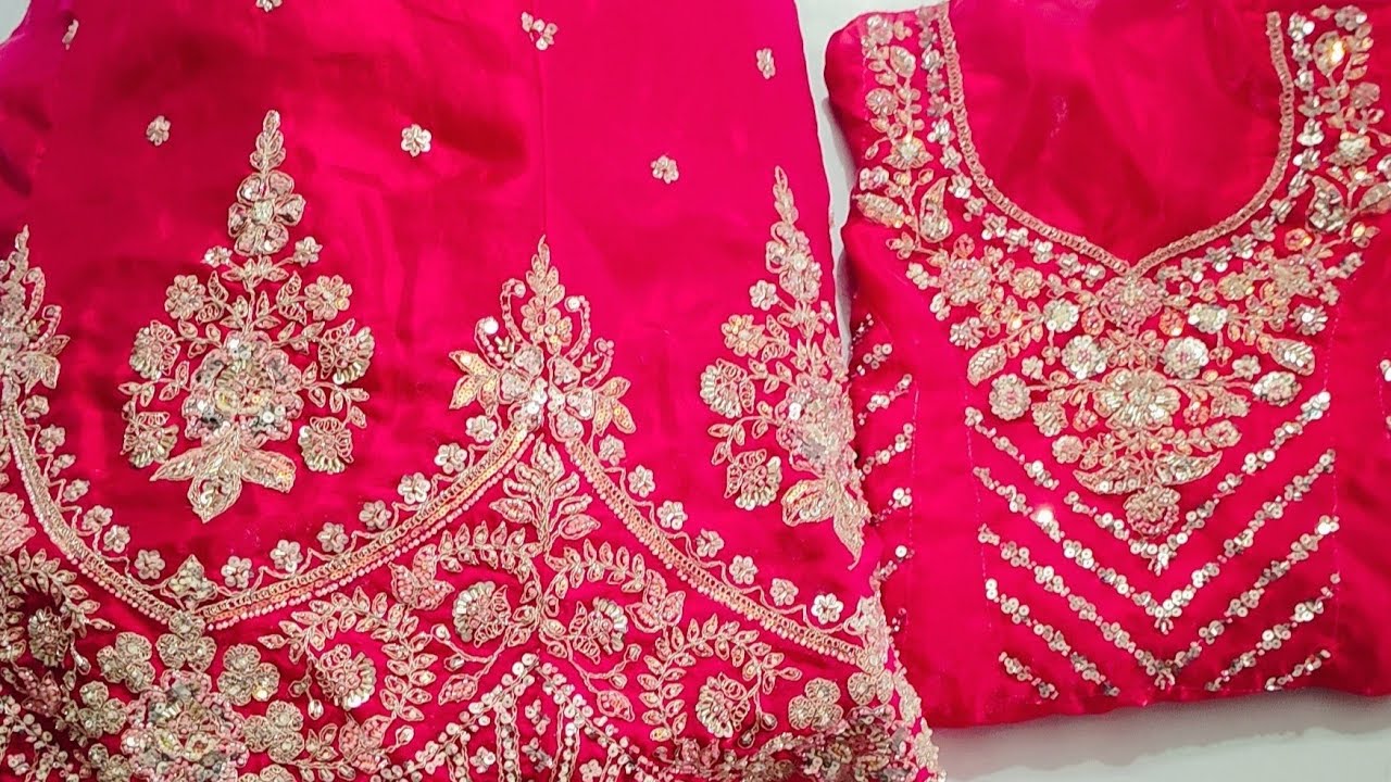 ❤Silai coaching class❤ bridal blouse ki cutting lehenga making a line frock trouser anymore✅✂️