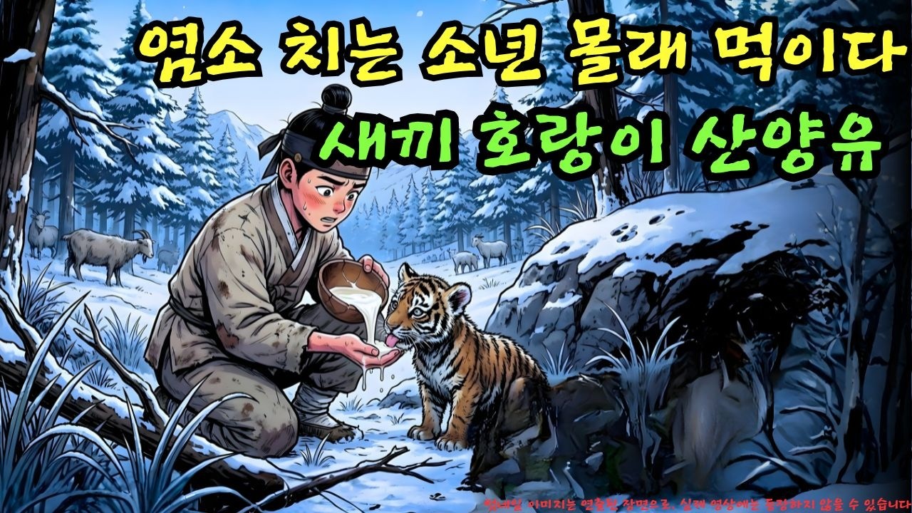 👉 염소 치는 소년이 매일 아침 자신의 적은 산양유를 몰래 새끼 호랑이에게 먹였다… 그런데 이 선택은 과연 위험하지는 않았을까? | 야담 |옛날이야기 |민담 |전설 | 설화