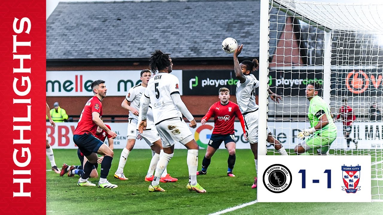 📺 Match Highlights | Boreham Wood 1-1 York City | 2023-24