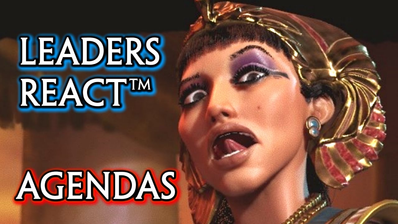 Civilization 6 🌟 All Leaders React Based on their Agenda (Cutscenes)