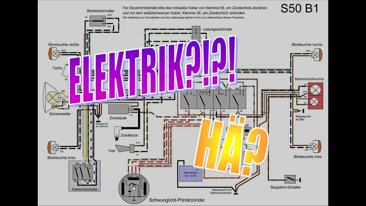 Wie liest man einen Schaltplan? | Twostrokerz | Simson S50/51