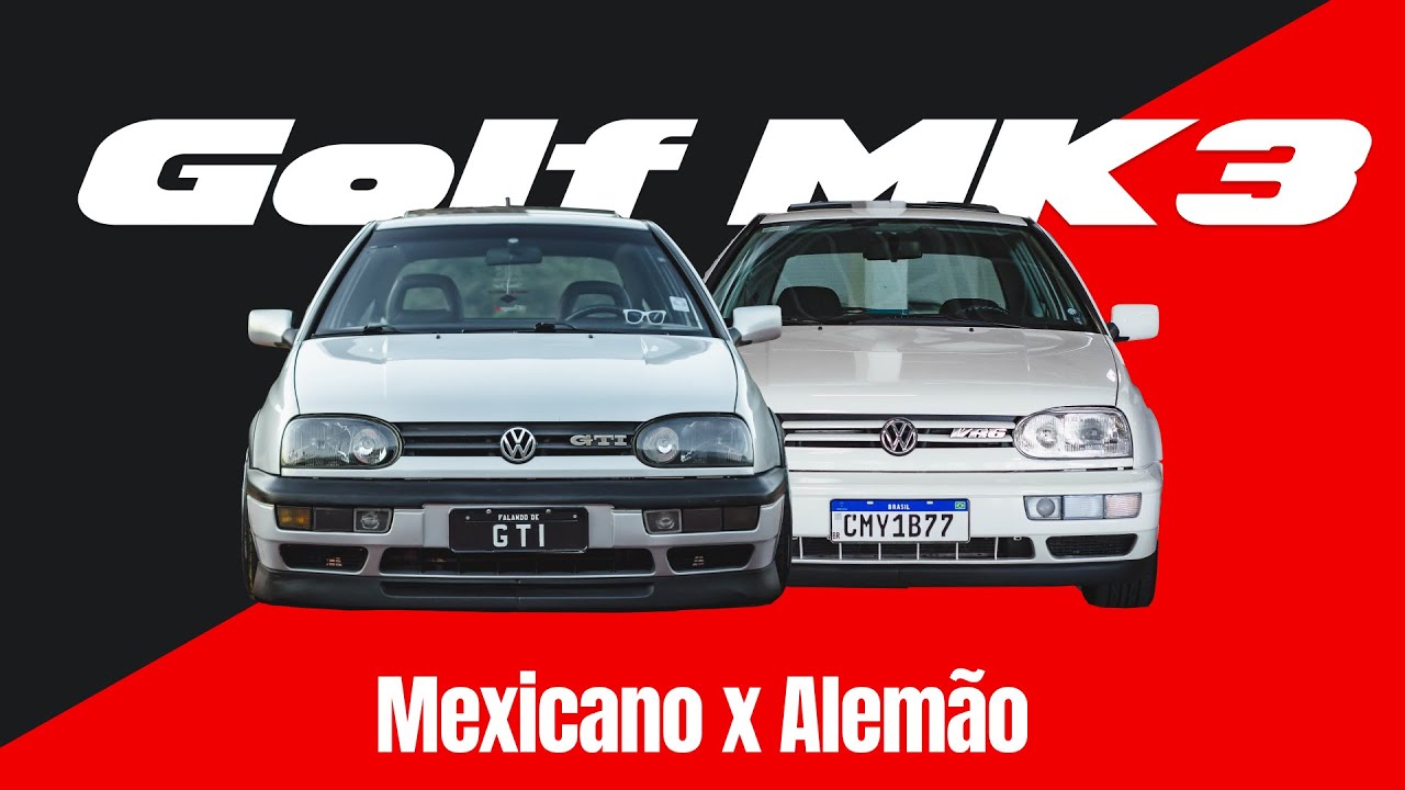 Para-choques e Faróis do Golf Mk3 Mexicano x Alemão, quais as diferenças?