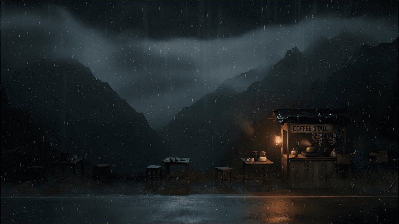 Rainy Night Lofi 🌧️ Calm Lofi Beats & Rain sounds for Deep Sleep and Relaxation