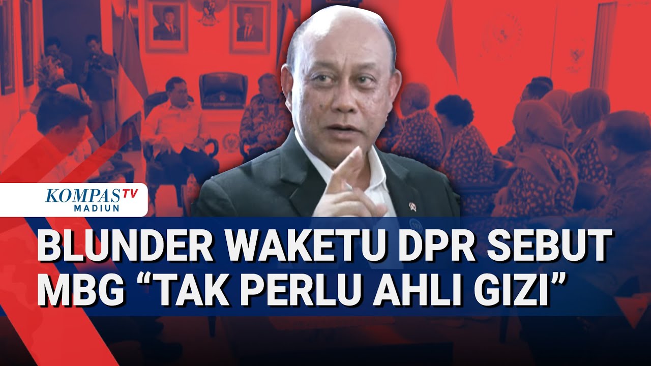 Blunder Sebut MBG Tak Perlu Ahli Gizi  Wakil Ketua DPR Cucun Minta Maaf, Ketua BGN Pastikan ini