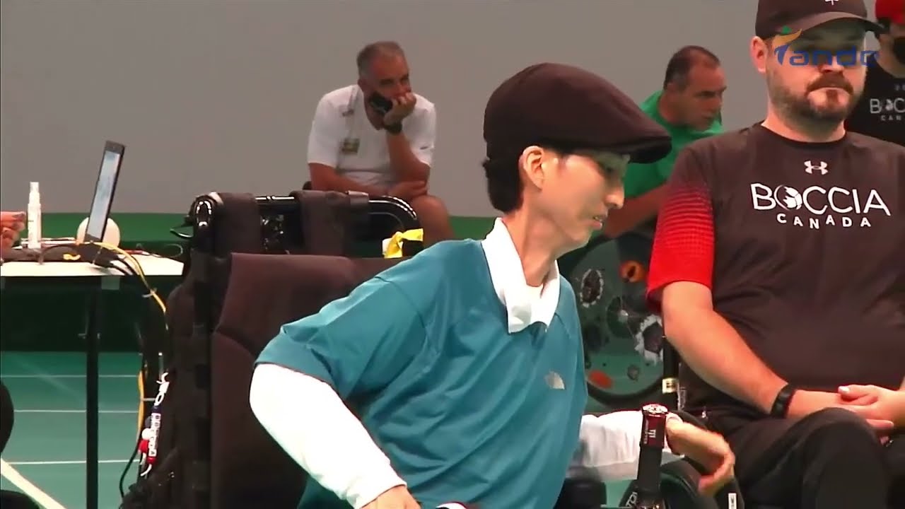 World Boccia Championships 06.12.2022. 2411 Iulian Ciobanu (CAN) vs. 2416 Youngin Gu (KOR) (BC4)