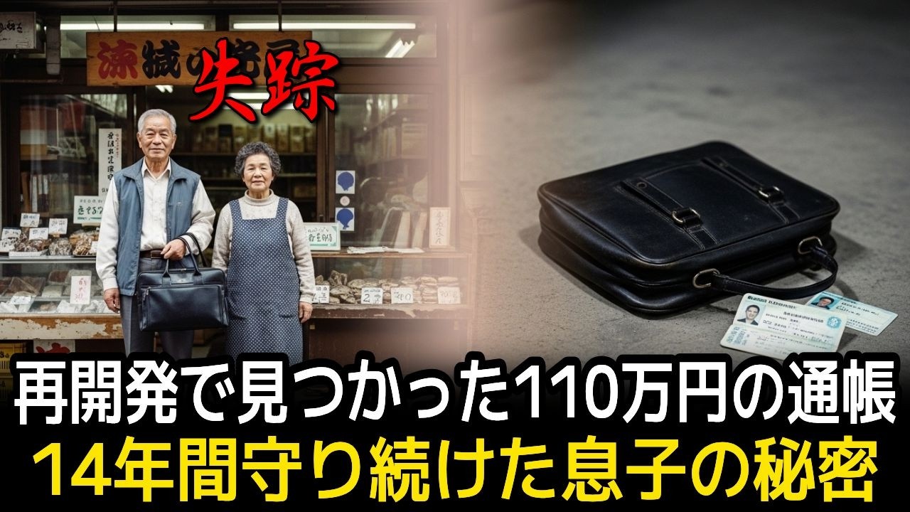 昭和61年 表町商店街で消えた老夫婦…平成12年 再開発で発見された鞄が暴いた実の息子の14年間の嘘