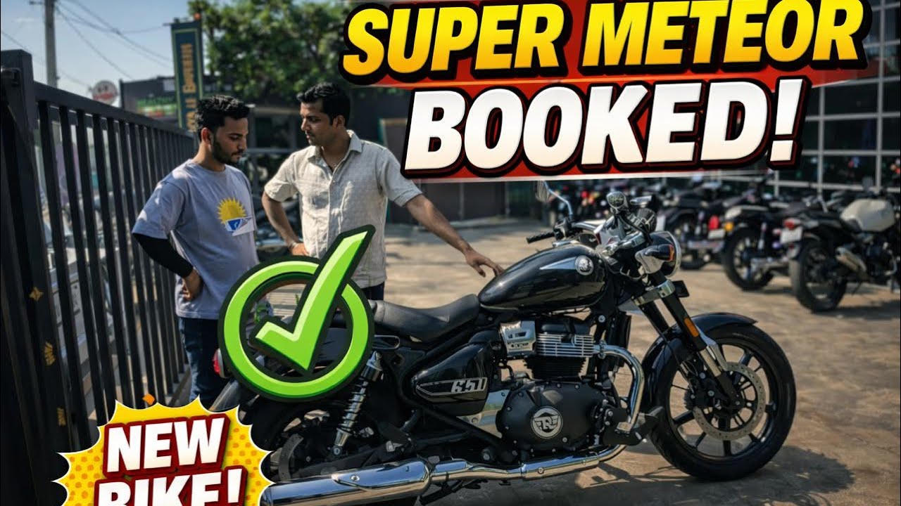 Royal Enfield Super Meteor 650 Black Booked | First Step Towards My Dream Touring Life🌍