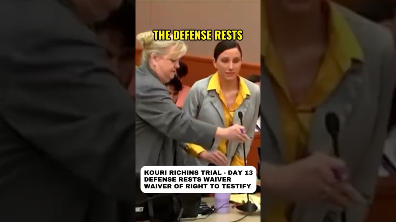 Kouri Richins Trial - Day 13: The Defense Rests Waiver of Right to Testify