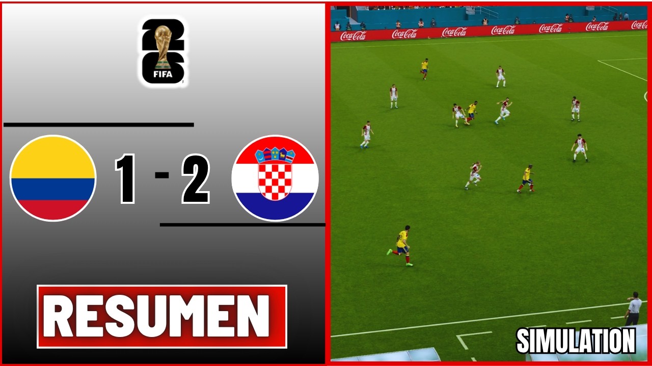 🔴Colombia VS Croacia EN VIVO ⚽ Preparatorios Mundial 2026 PARTIDO SIMULADO