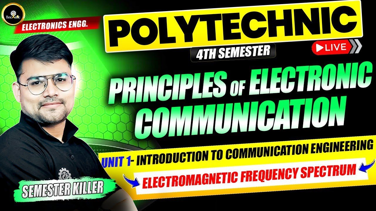 PEC || Electromagnetic Frequency Spectrum || UNIT - 1 || LEC - 1 || ELECTRONICS 4TH SEM 2026 - 27