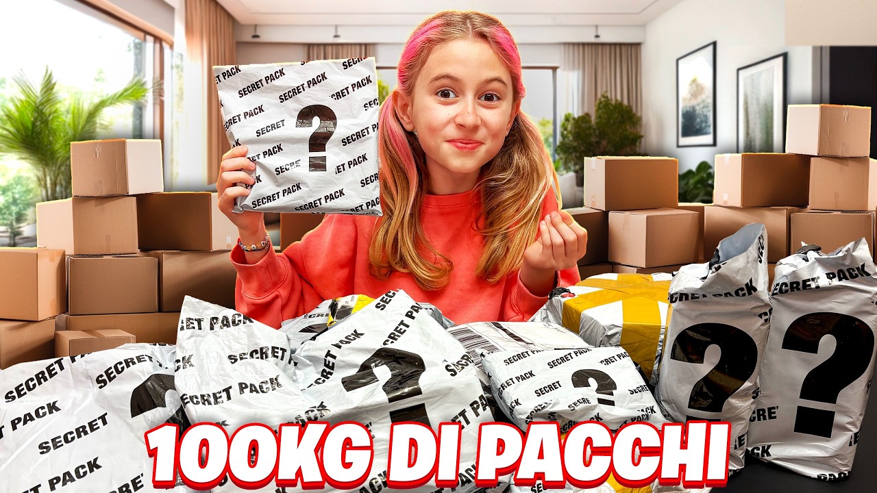GIORGIA COMPRA 100 PACCHI AMAZON SMARRITI CON PAP&Agrave; SALVO E MAMMA CINZIA CHALLENGE!