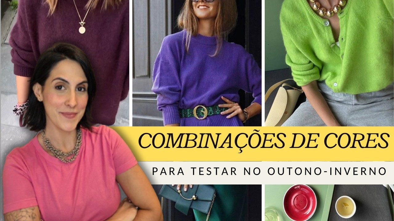 Combinações de Cores para Testar no Outono-Inverno 2026!