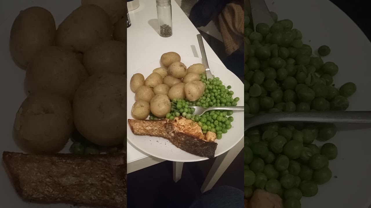 Johnny Berba Healthy Eating: Salmon With Potatoes And Garden Peas! FOLLOW ME ON INSTAGRAM
