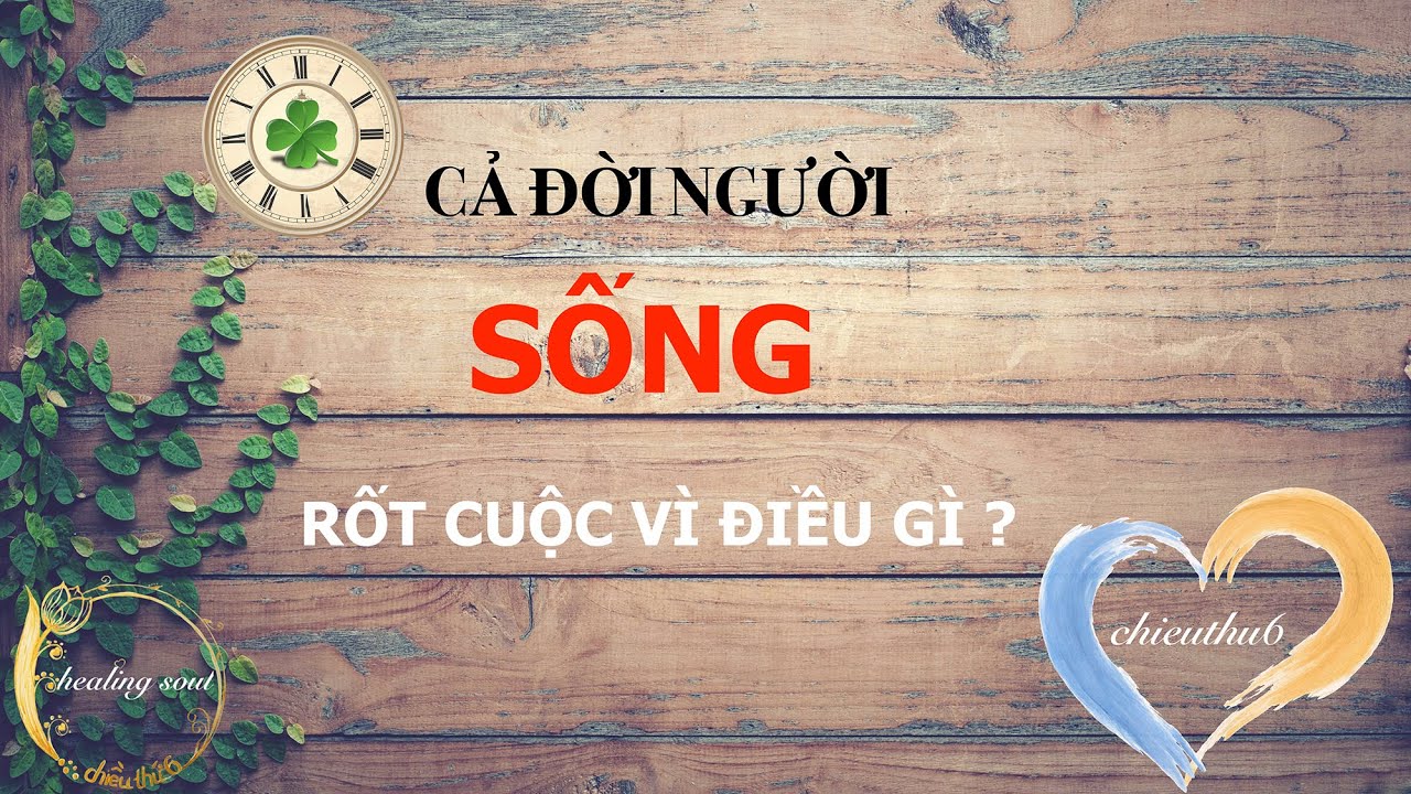 CẢ ĐỜI NGƯỜI SỐNG RỐT CUỘC VÌ ĐIỀU GÌ ? || CHIỀU THỨ 6 ||