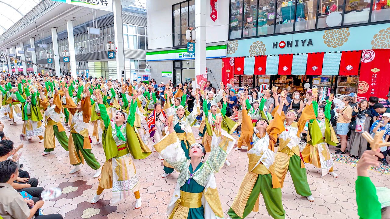 [4K] いづる　高知よさこい祭り 2025 本番１日目 帯屋町筋