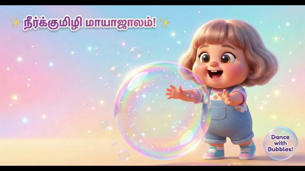 🎉✨ நீர்க்குமிழி மாயாஜாலம் – Tamil Bubble Magic Dance Song for Kids! ✨🎉