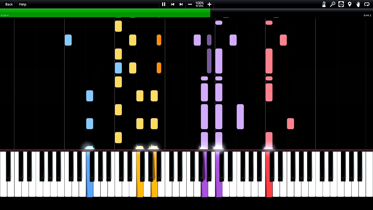National Anthem - Greece Synthesia Piano Tutorial (midi)