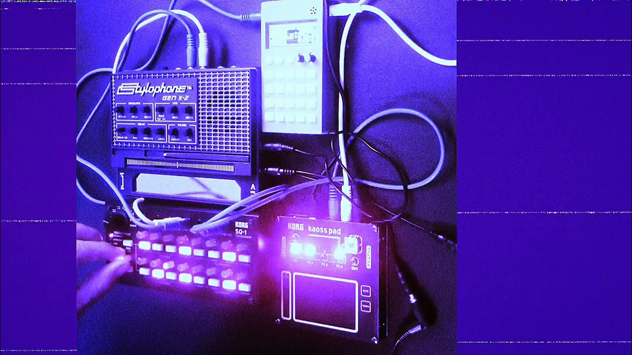 Stylophone Gen X-2 and PO-12 techno jam 