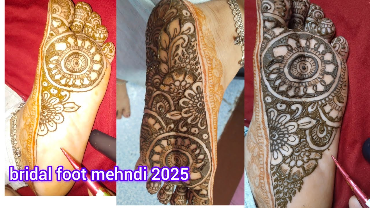 Sole Mehndi Design for Feet | Unique Foot Mehndi 2025 | Trending Feet Henna Design Step by Step