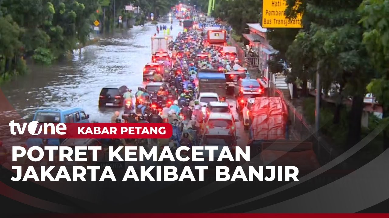 Jalan D.I Panjaitan Cawang dan Pondok Karya Masih Terendam Banjir| Kabar Petang
