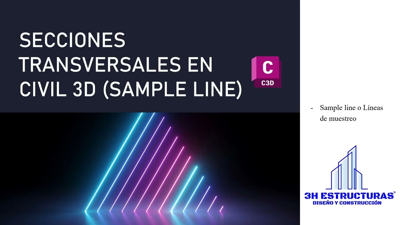 Crear secciones transversales en civil 3D