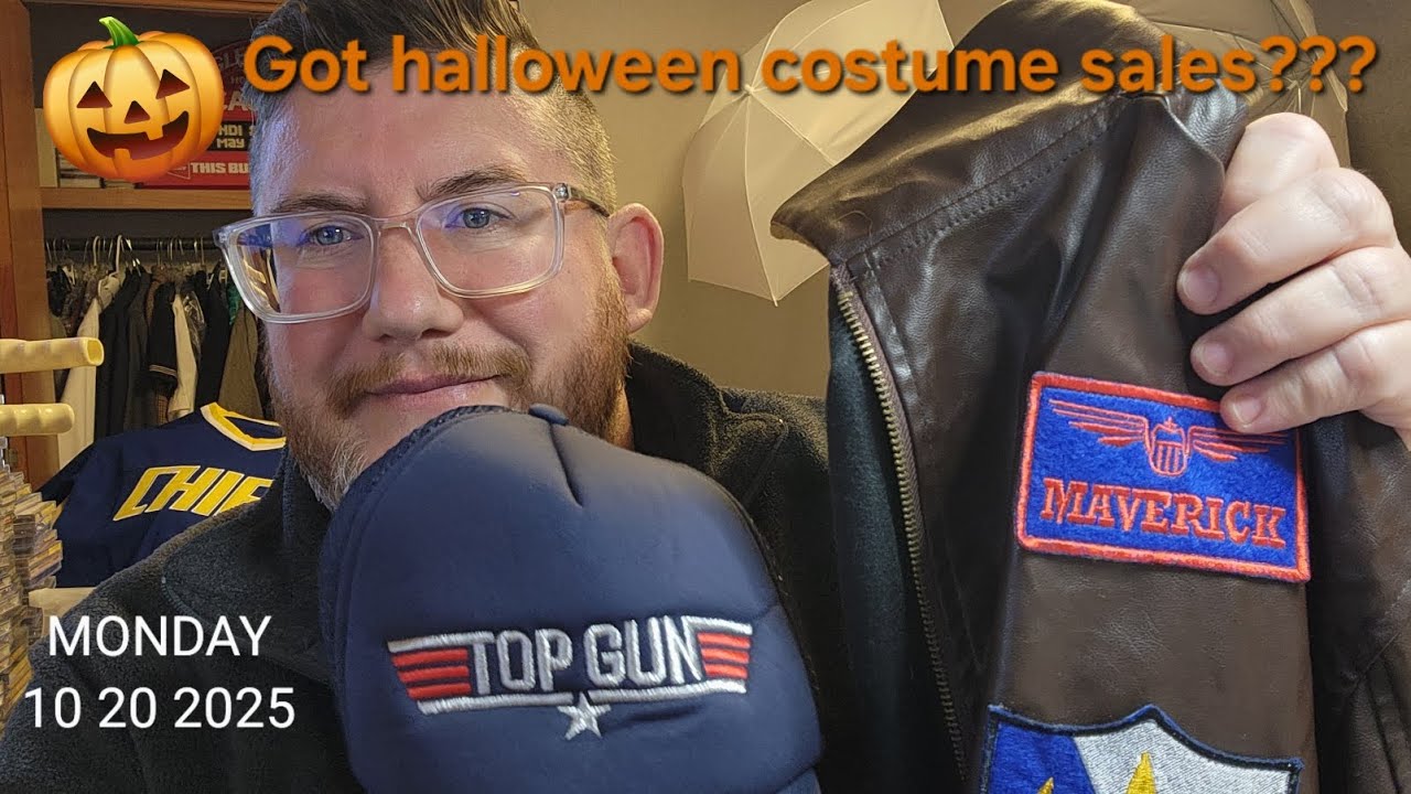 Halloween costume sales, plus who is your favorite eBay youtuber to watch? And do you use Ai ?