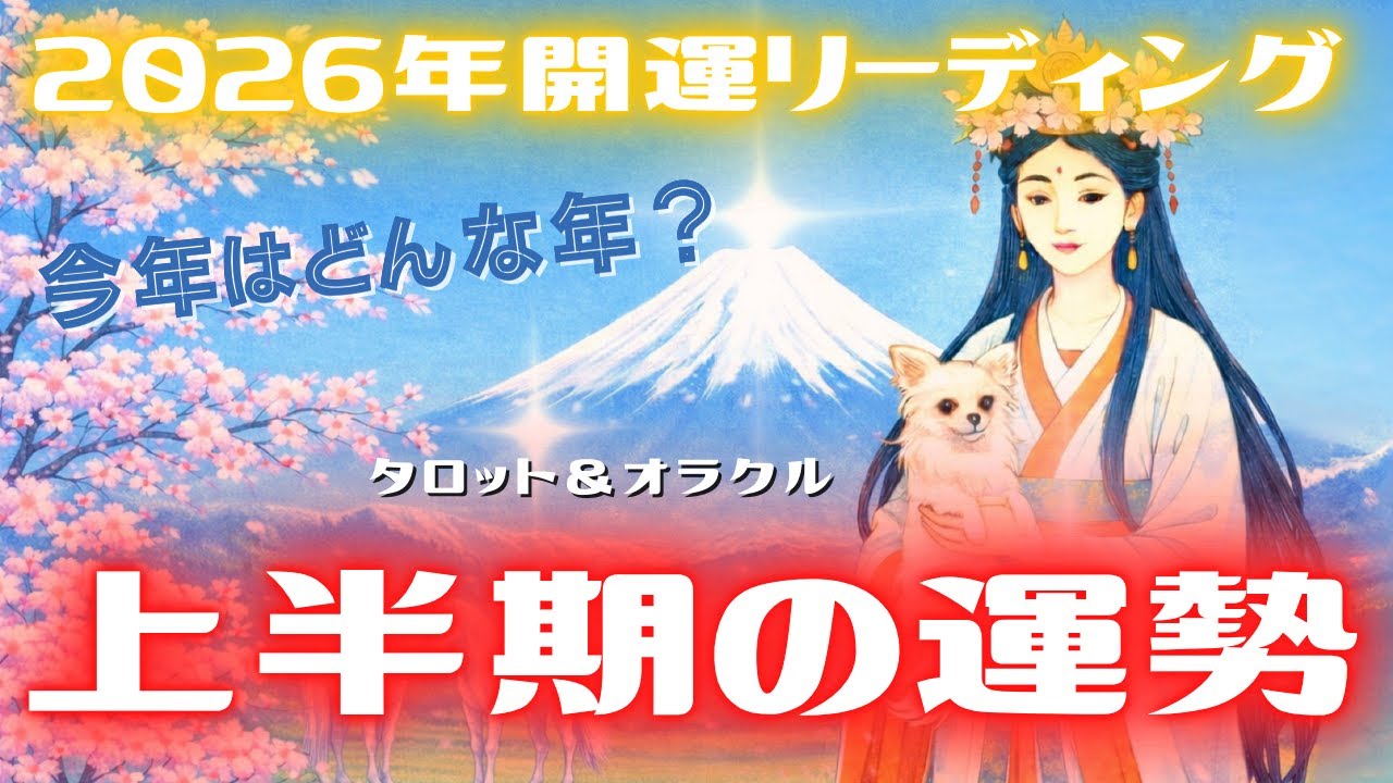 2026年開運リーディング✨上半期、月ごとの運勢を占いました！開運方法もお伝えしています✨